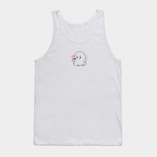 ghost cute with coffee Tank Top